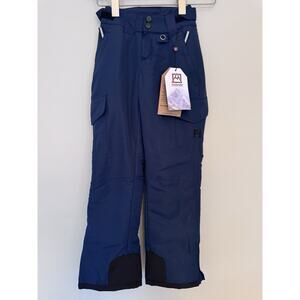 Avalanche Navy Blue Cargo Ski Pants Girls Size 7 Insulated Waterproof NWT